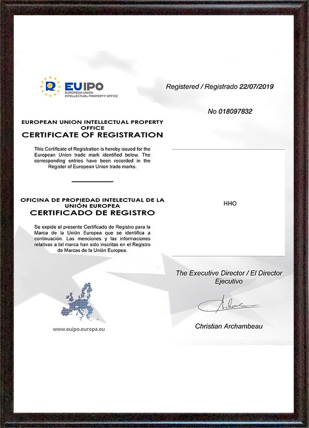 HHO trademark registration in EU