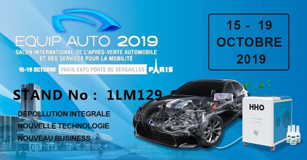 HHO6.0 machine in the Equip Auto show in Paris