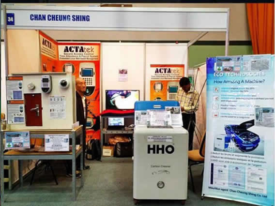HHO 6.0 machine in the Auto show in Mauritius